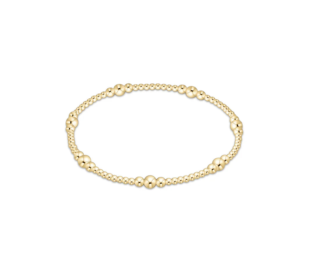 Enewton purpose gold 4MM bead bracelet