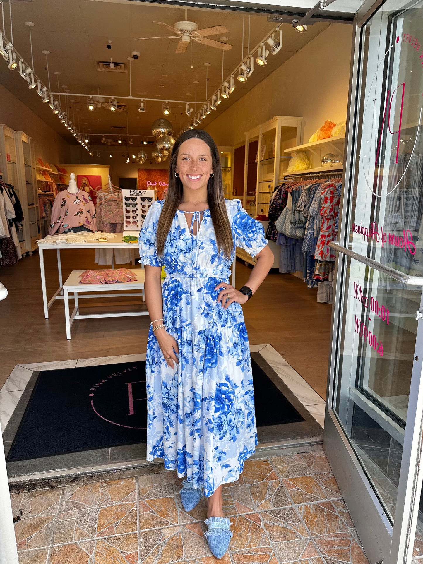 Sapphire Garden Maxi Dress