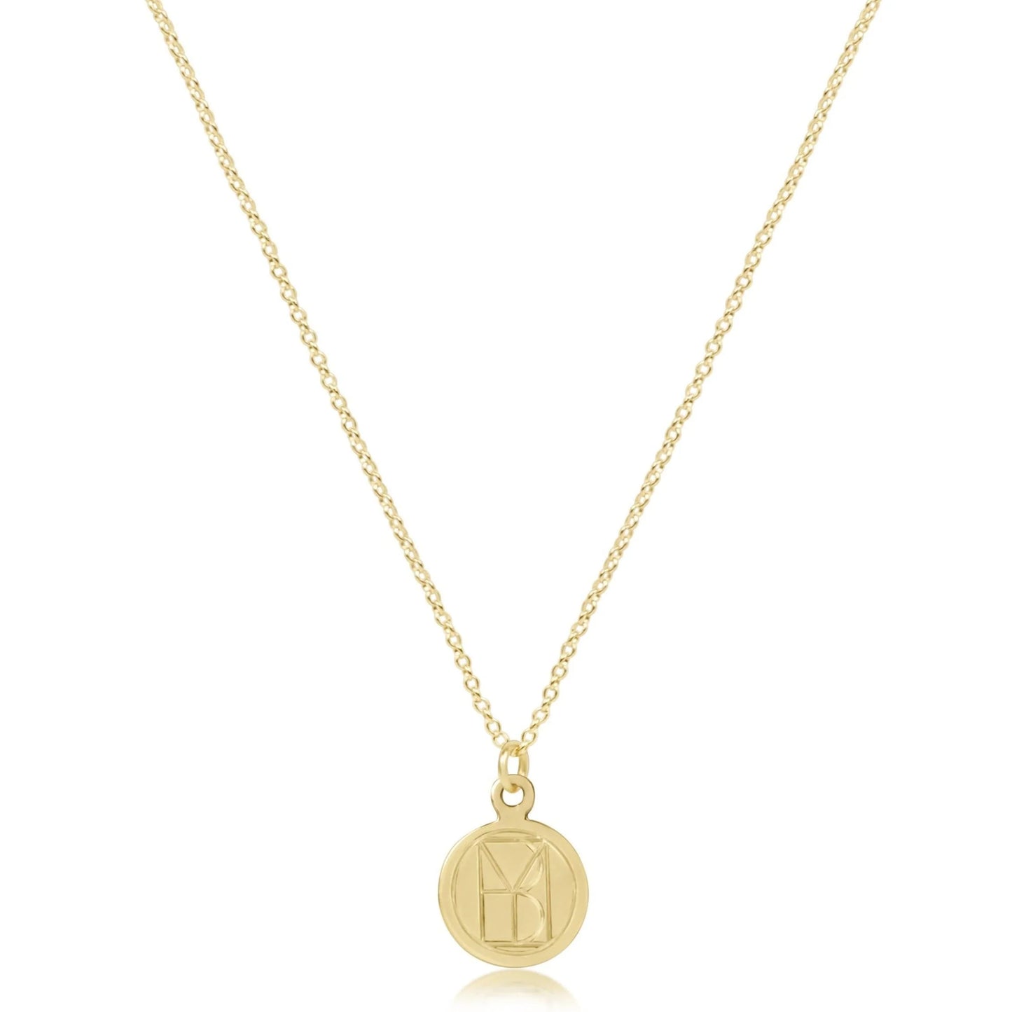 Enewton - gold- Be you small gold disc necklace