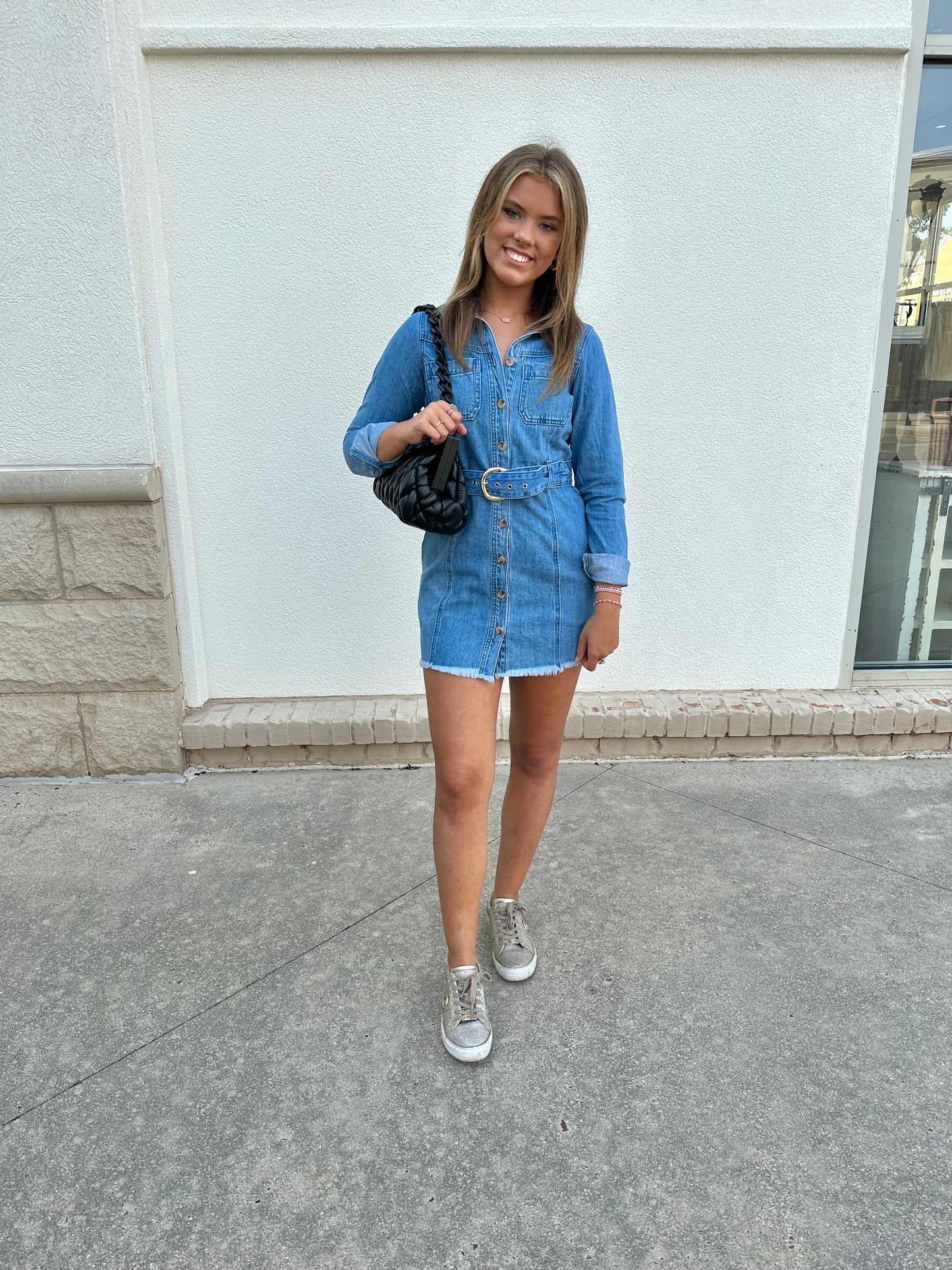 The Durango Dress in Storm Cloud Denim