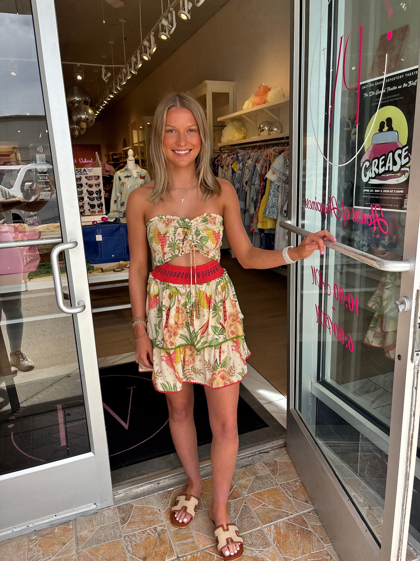 Sienna Smocked Mini - Parrot Paradise
