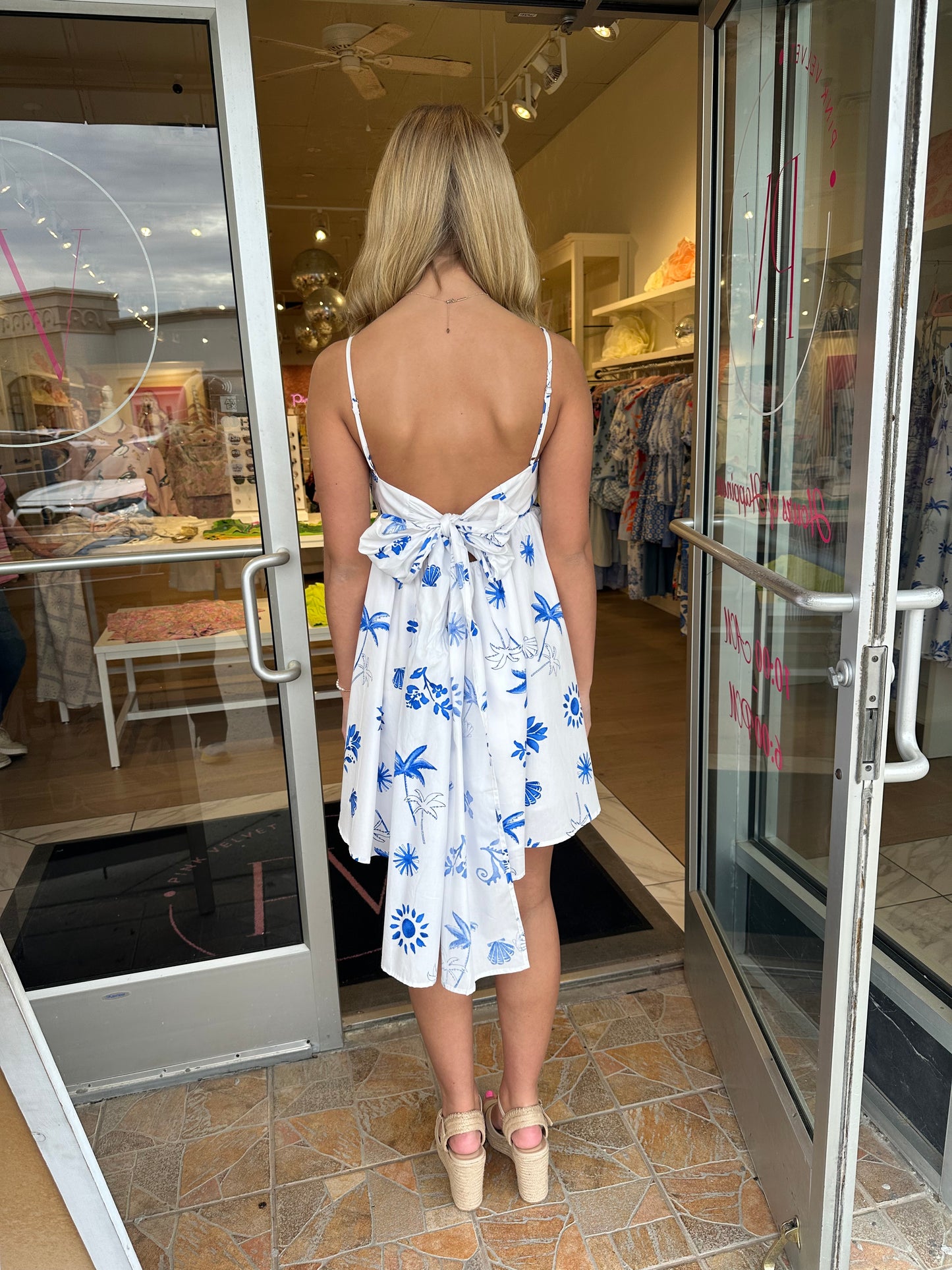 Island Azure Short Dress