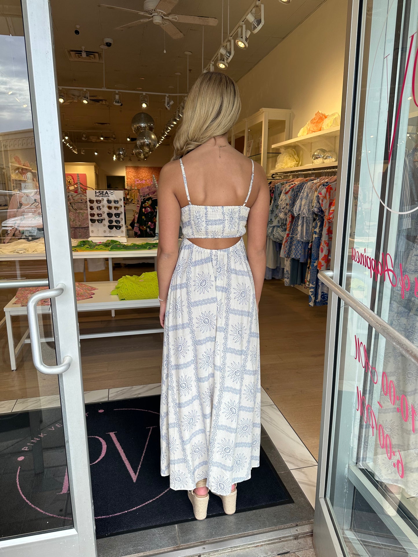 Mediterranean Glow Maxi Dress