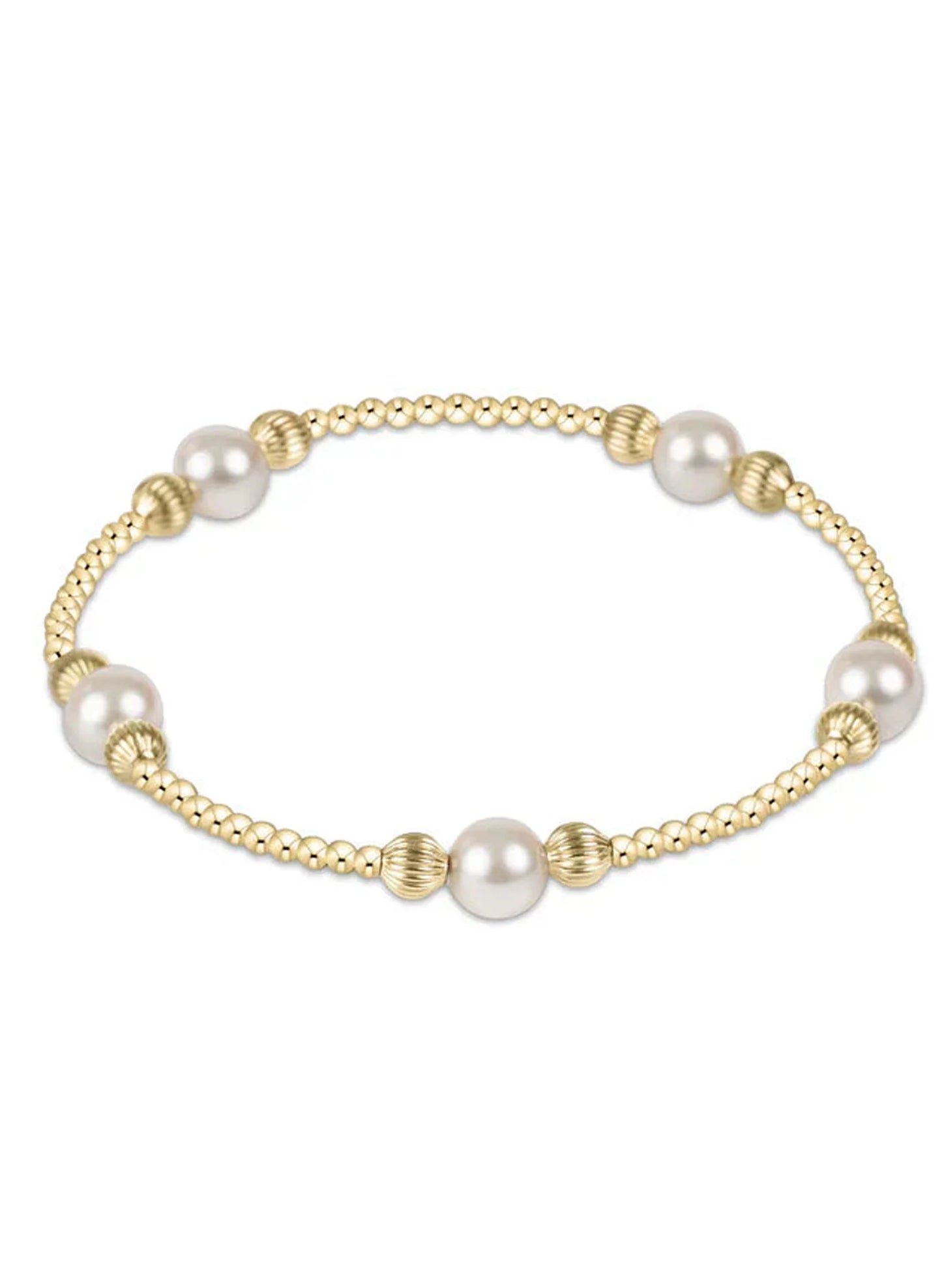 Enewton Purpose Pearl 6mm Dignity Gold Bracelet