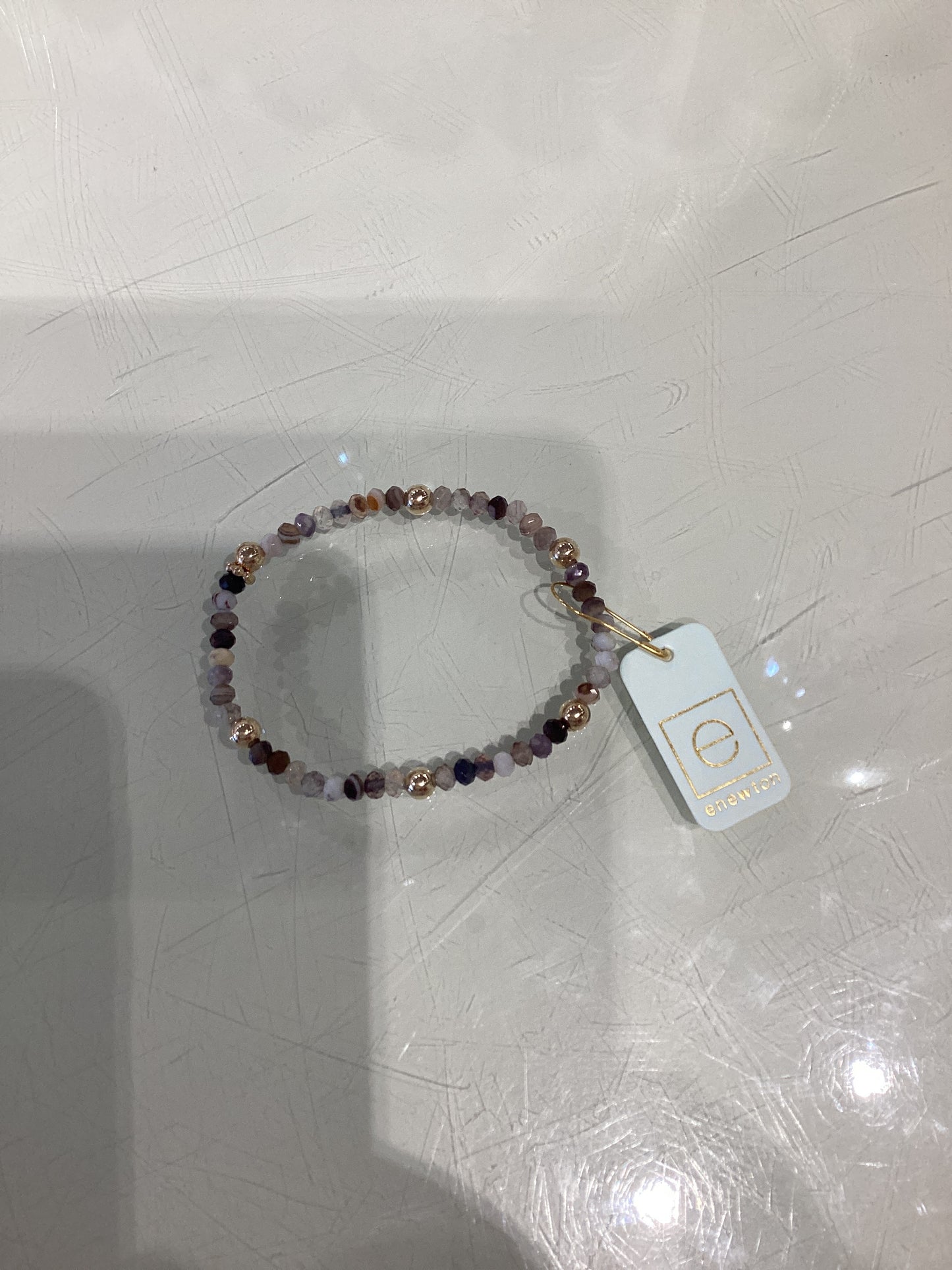 Enewton Presence Gemstone 4mm Bracelet - Botswana Agate