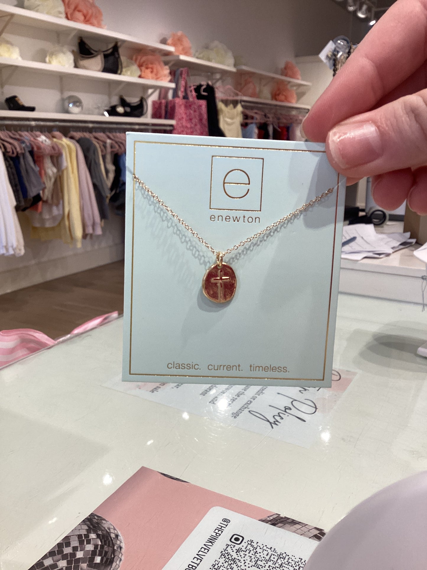 Enewton 16” Necklace Gold - Inspire Small Gold Charm