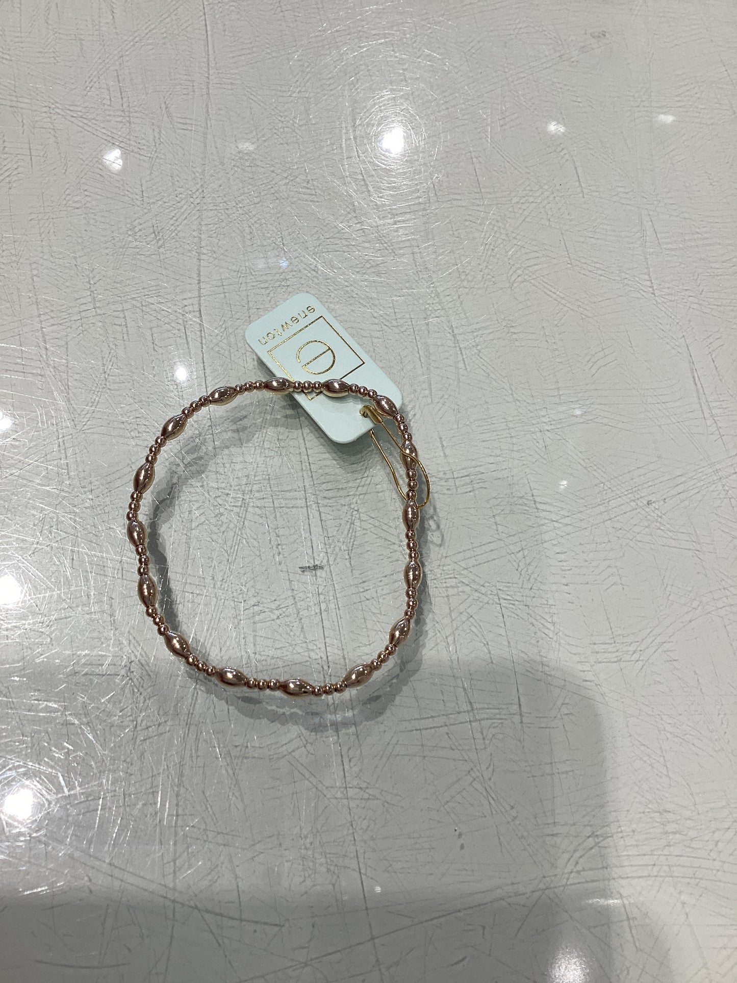 Enewton Harmony Sincerity Pattern 2mm Bead Bracelet-Gold