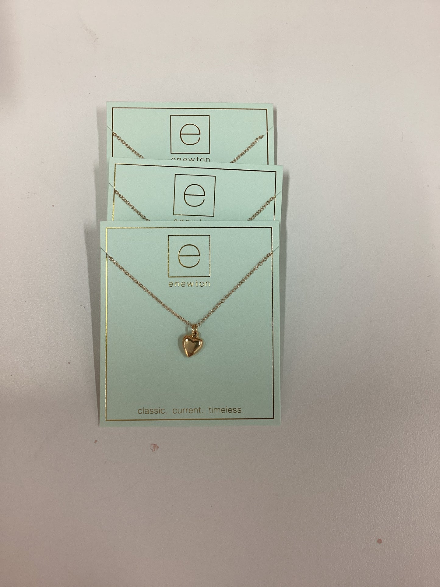 Enewton 16” Necklace Gold - Love Plush Small Gold Charm