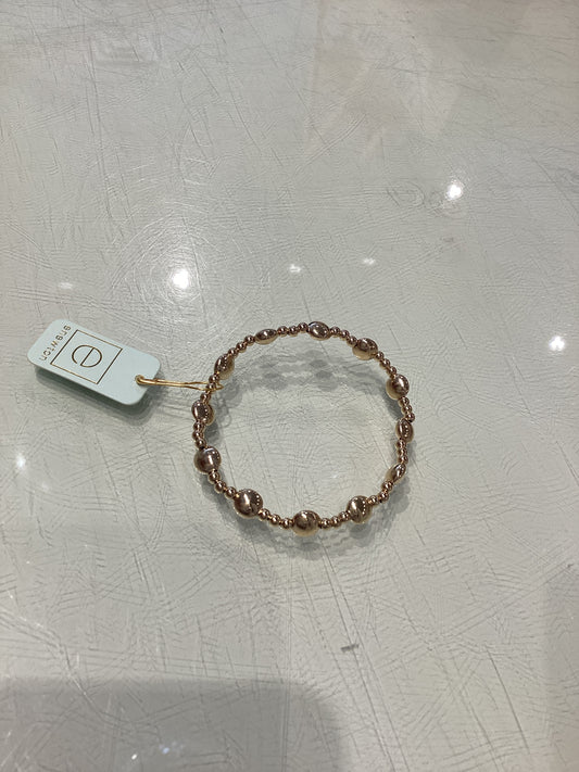 Enewton Honesty Gold Sincerity Pattern 6mm Bead Bracelet