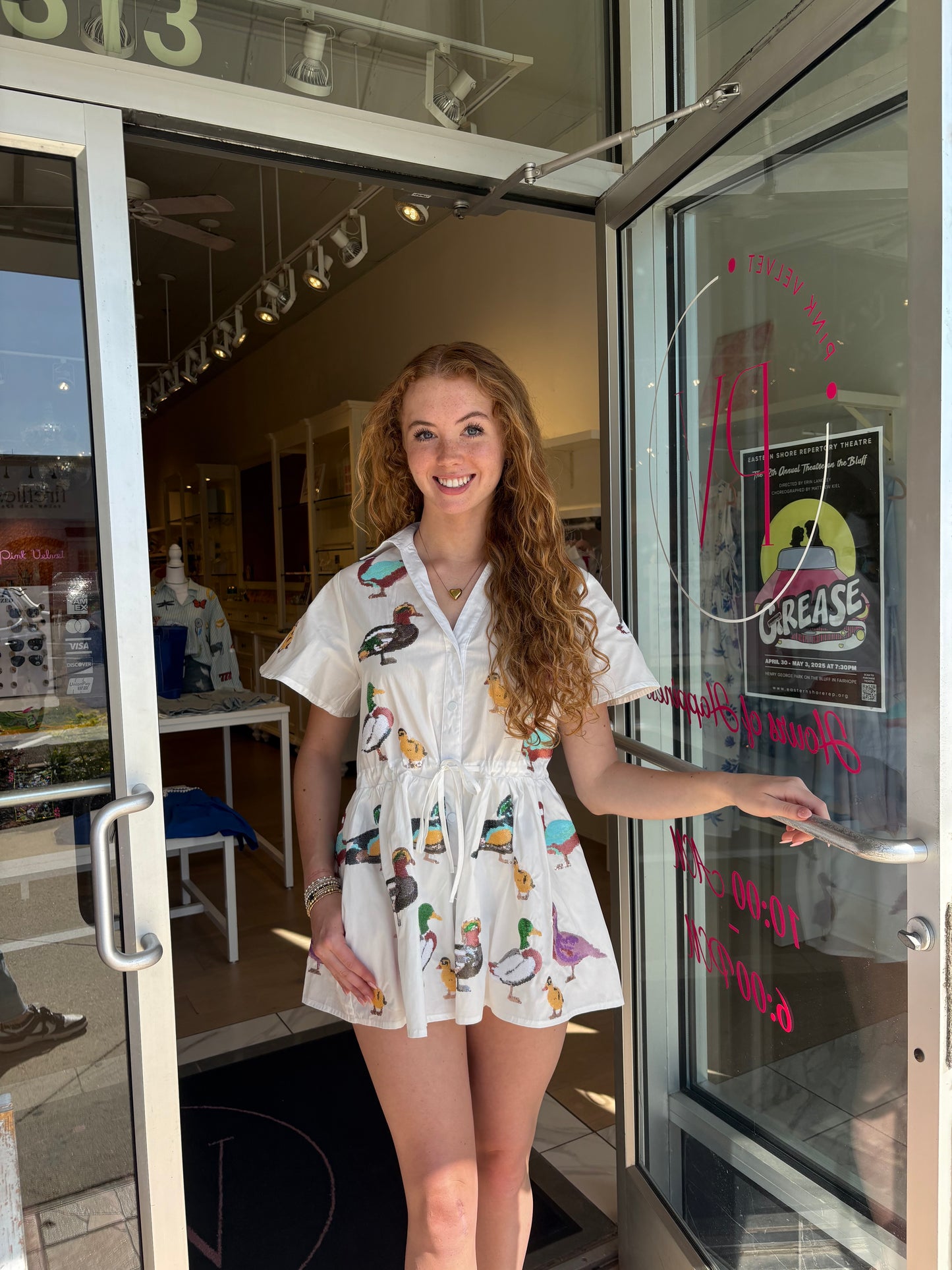 Queen Of Sparkles White Cotton Duck Romper