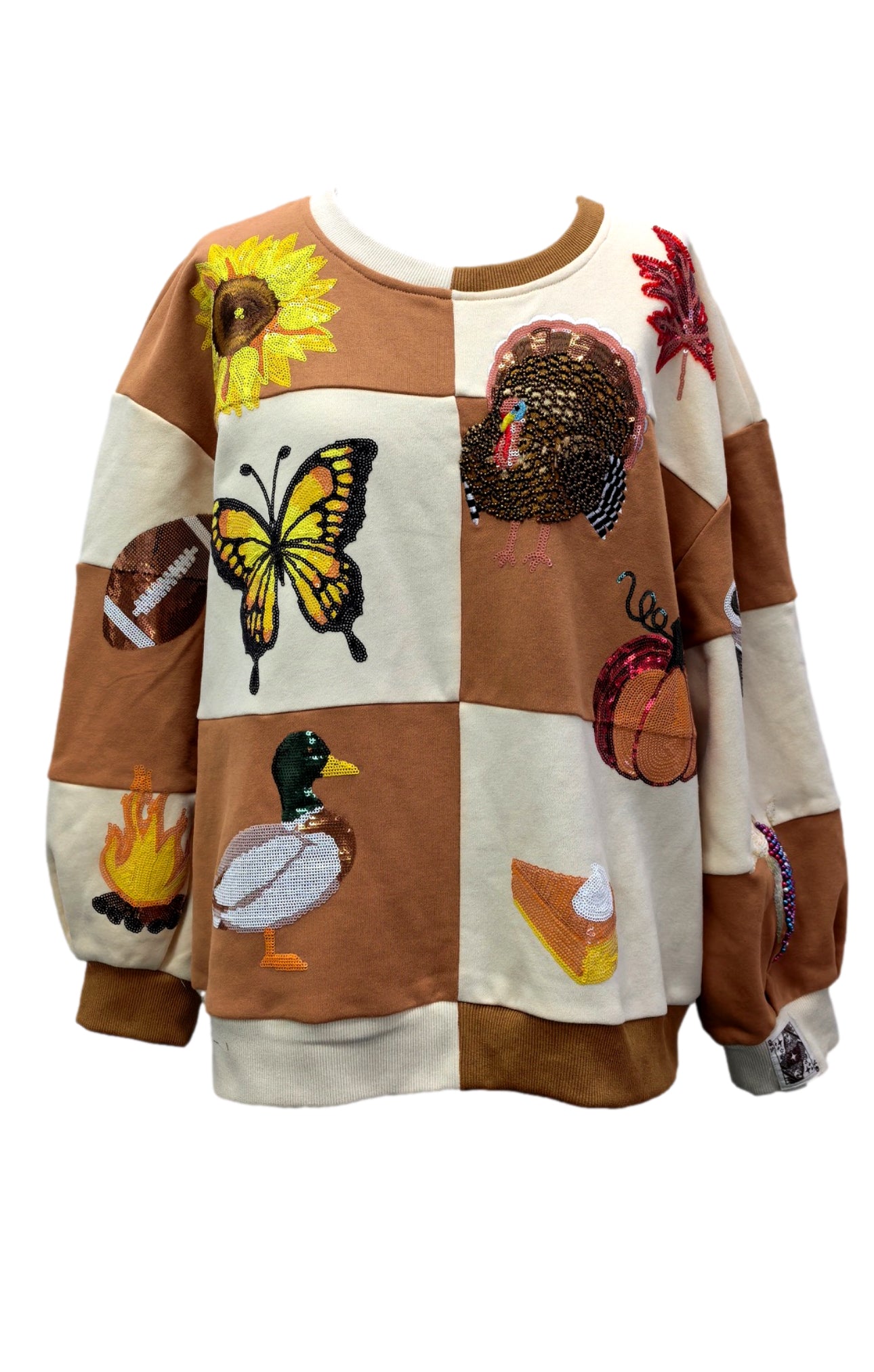 Queen Of Sparkles Brown & Ivory
Checkered Fall IconSweatshirt