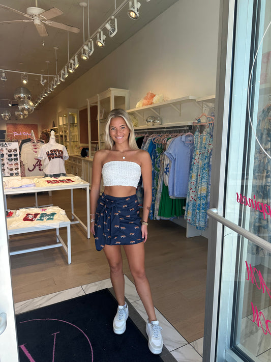 The Penelope Skirt in mini tiger print