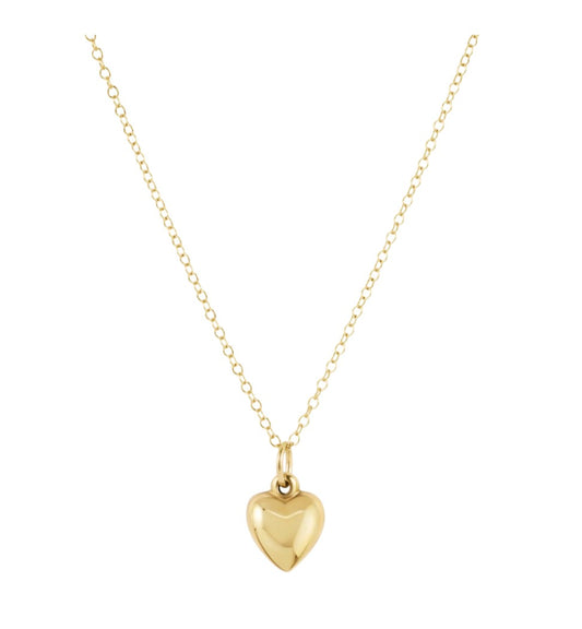 Enewton Egirl 14” Necklace Gold - Love Plush Small Gold Charm