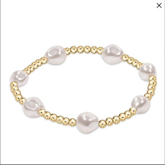 Enewton Admire gold 3mm pearl Bracelet