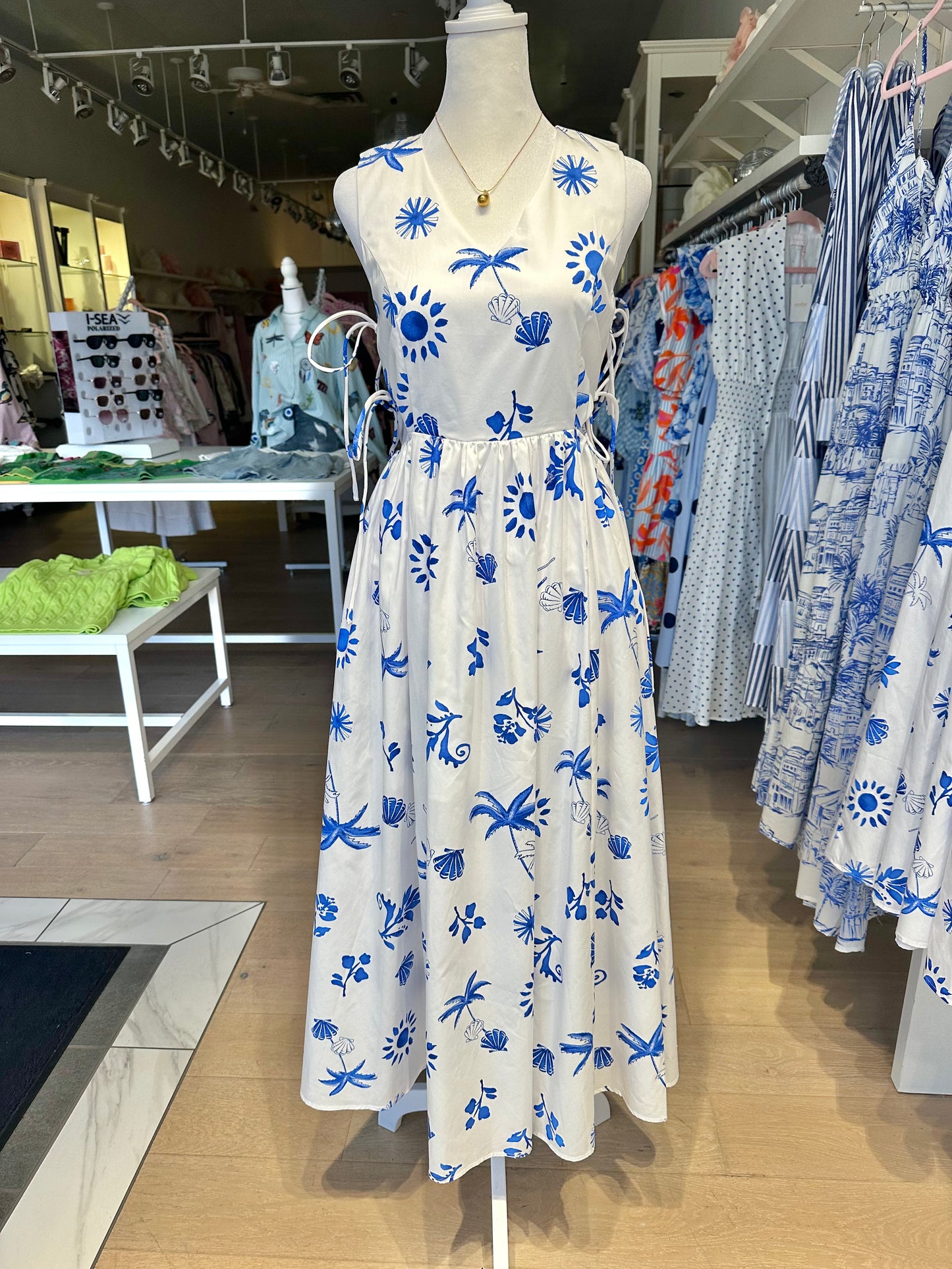 Island Azure Maxi Dress
