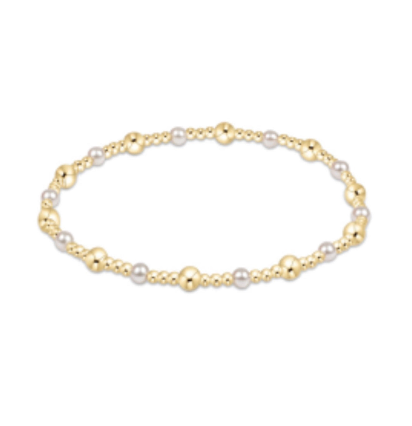 Enewton Sincerity Gold & Pearl 4mm Bracelet