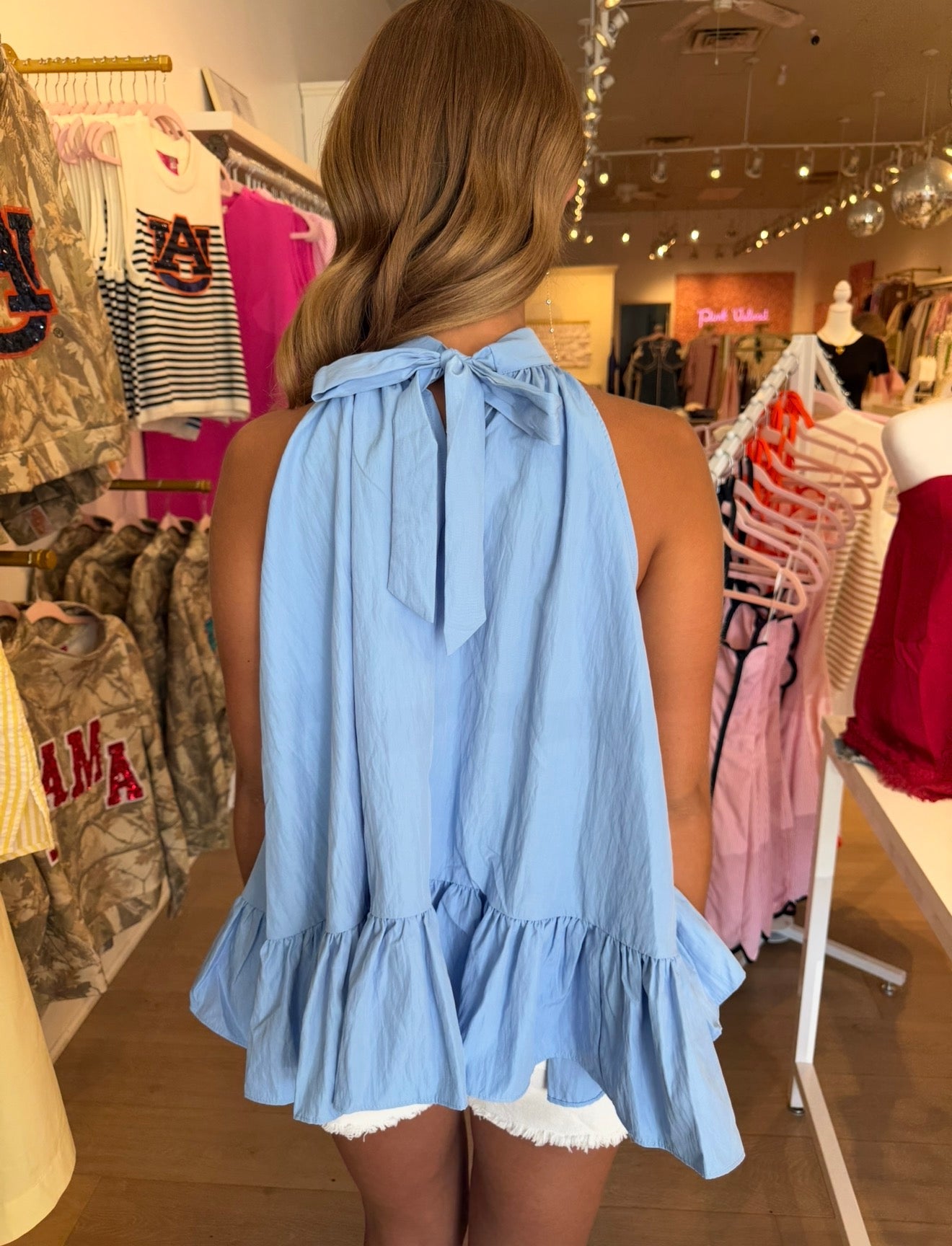 The Bryan top in blue