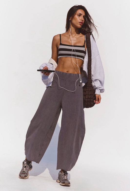 Free People Hot Shot Easy Pant in Vintage Black