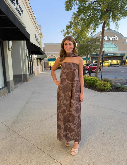 The Austin Dress in chocolate