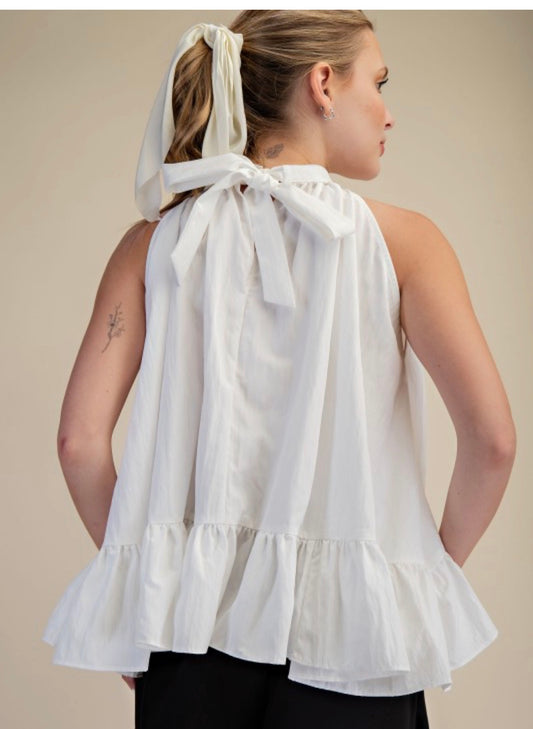 The Bryan top in white