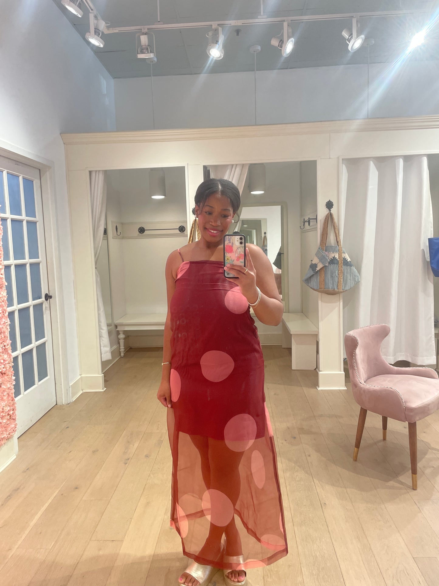 The James Dress in Burgundy