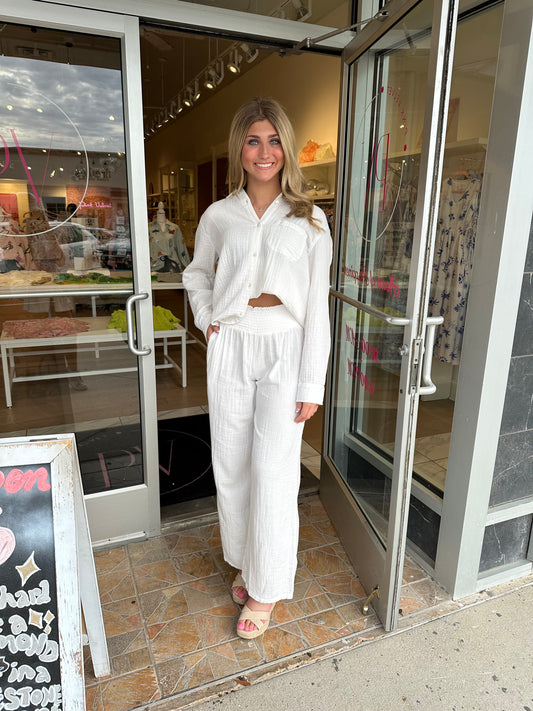 The Seaside Pants in White
