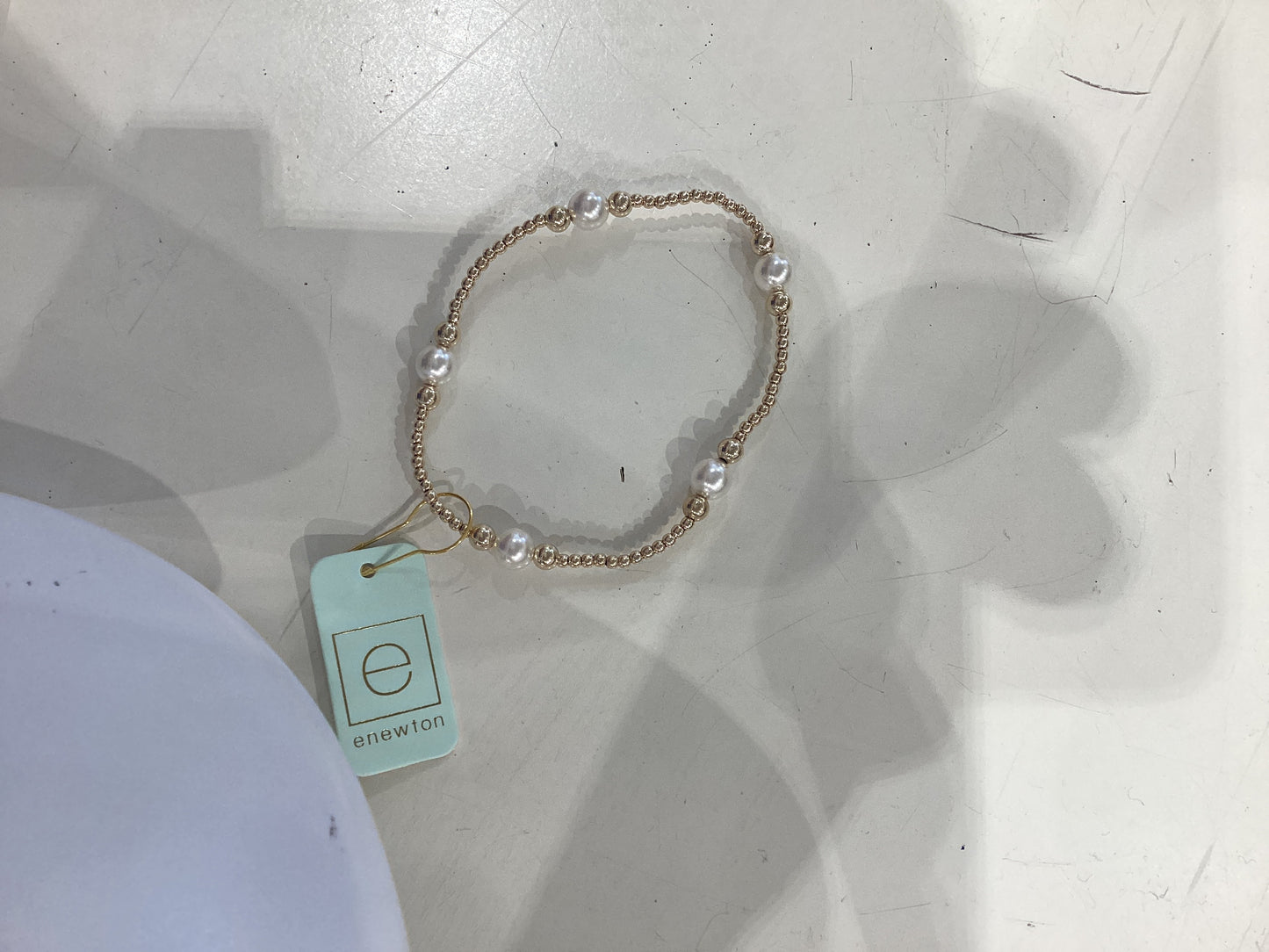 Enewton Purpose Pearl 6mm Gold Bracelet