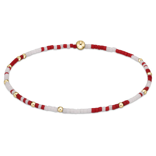 ENEWTON GAMEDAY HOPE UNWRITTEN BRACELET - CRIMSON-WHITE