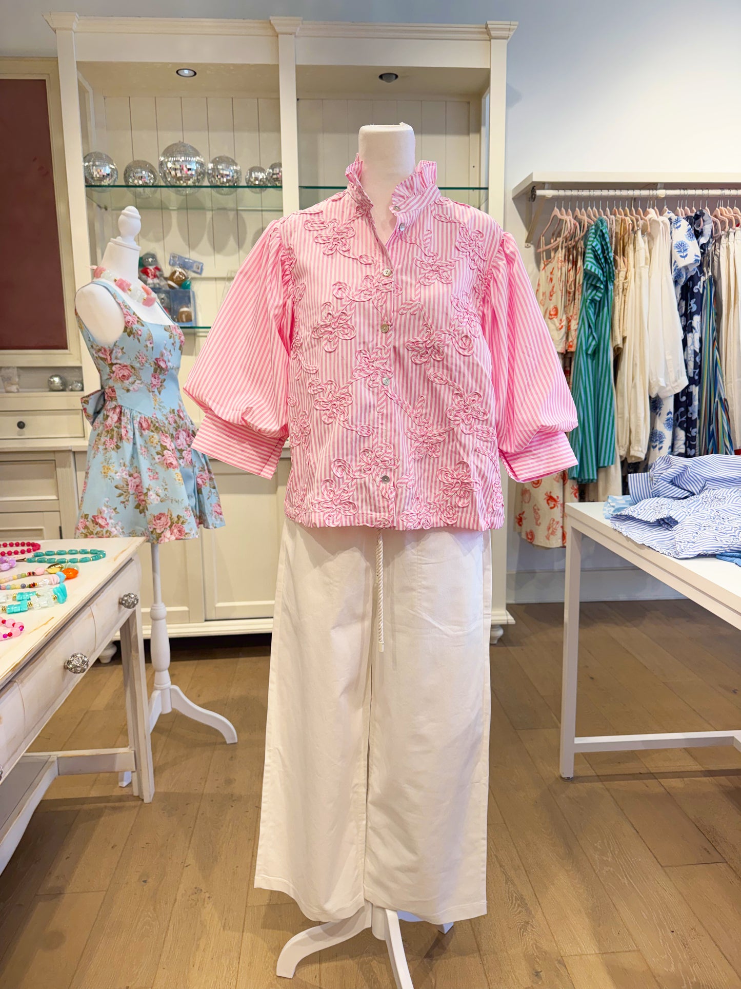 The Mary Helen top in pink