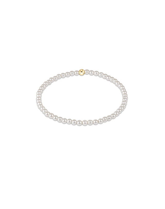 Classic Pearl 3mm Bead Bracelet