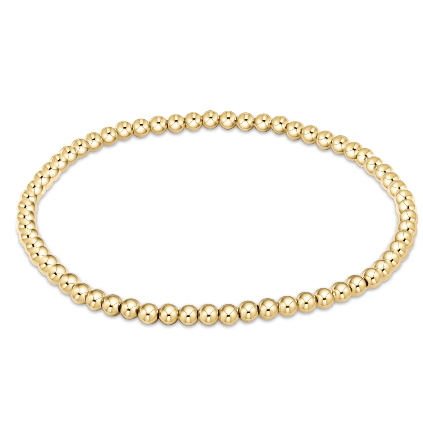 Classic Gold 3mm Bead Bracelet