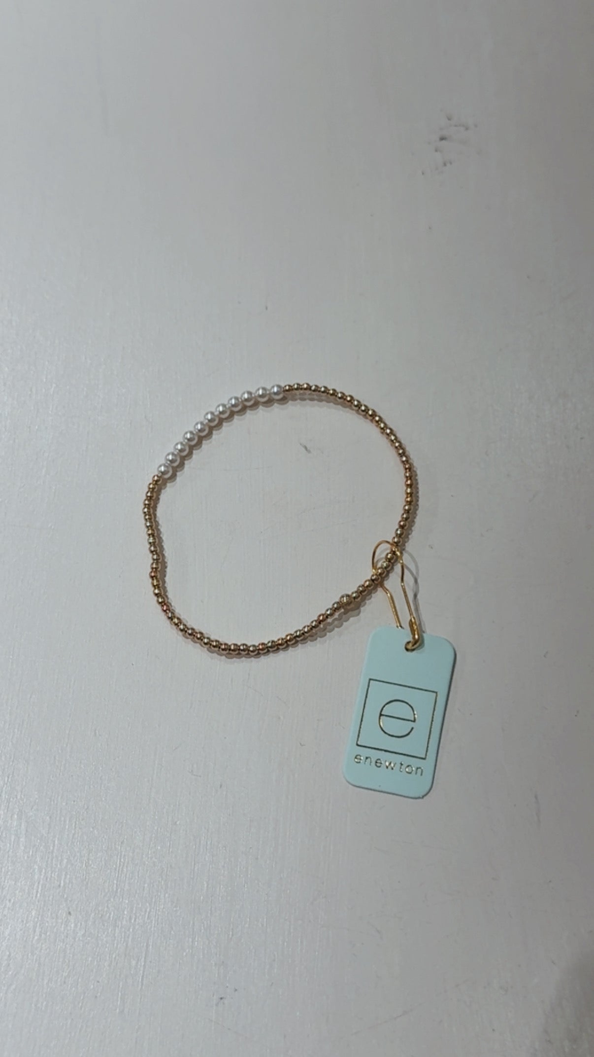 Enewton Gold Bliss 2mm Bead Bracelet - Pearl