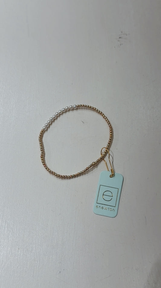 Enewton Gold Bliss 2mm Bead Bracelet - Pearl