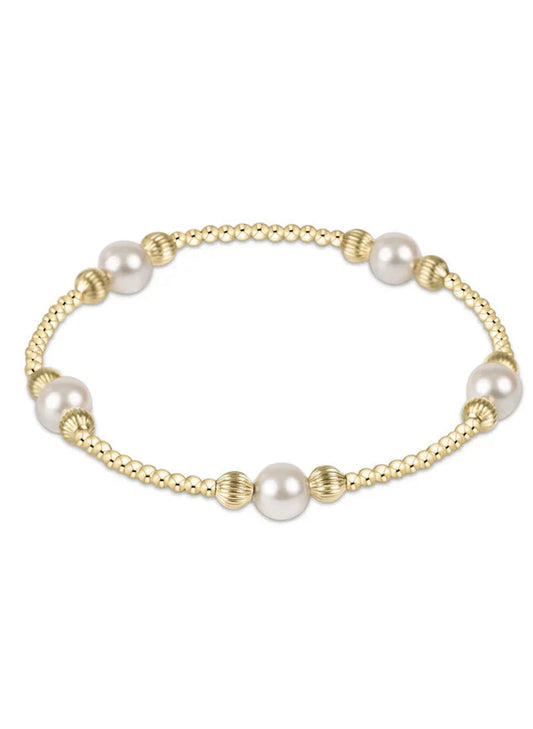 Enewton Purpose Pearl 6mm Dignity Gold Bracelet