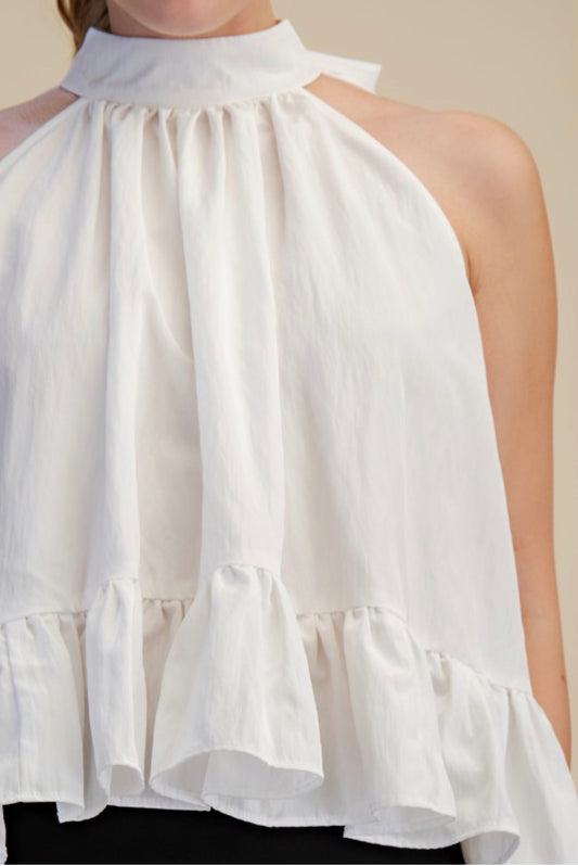The Bryan top in white