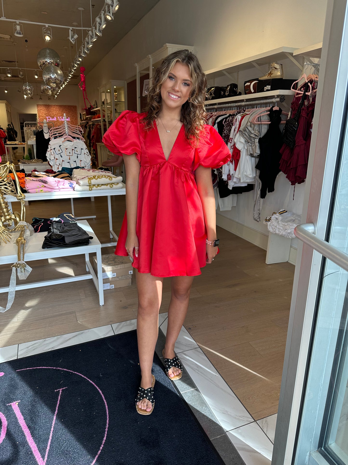 The Lori Lux dress in Red