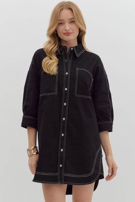 The Bryson Dress in black