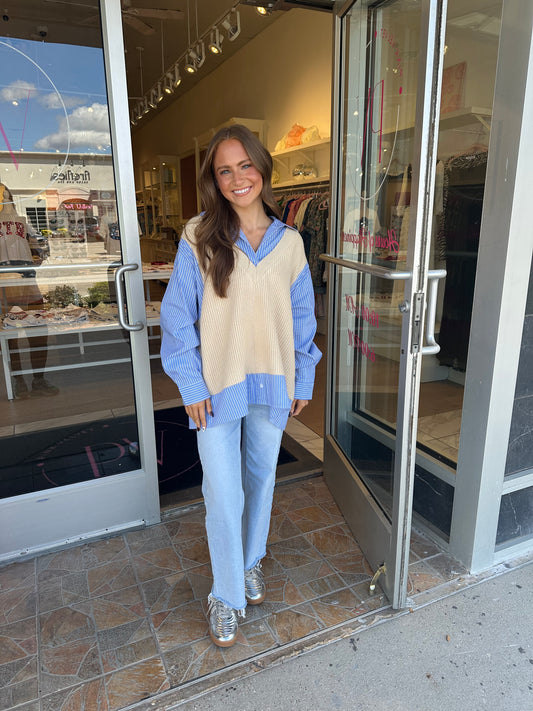 The Jana sweater/shirt combo