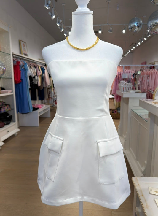 The Kenzie Dress in White