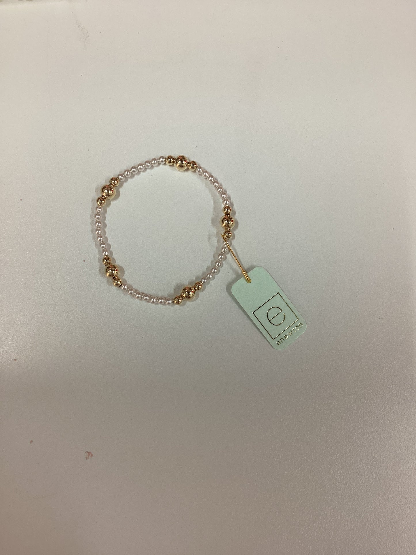 Enewton Purpose Gold 6mm Pearl Bracelet