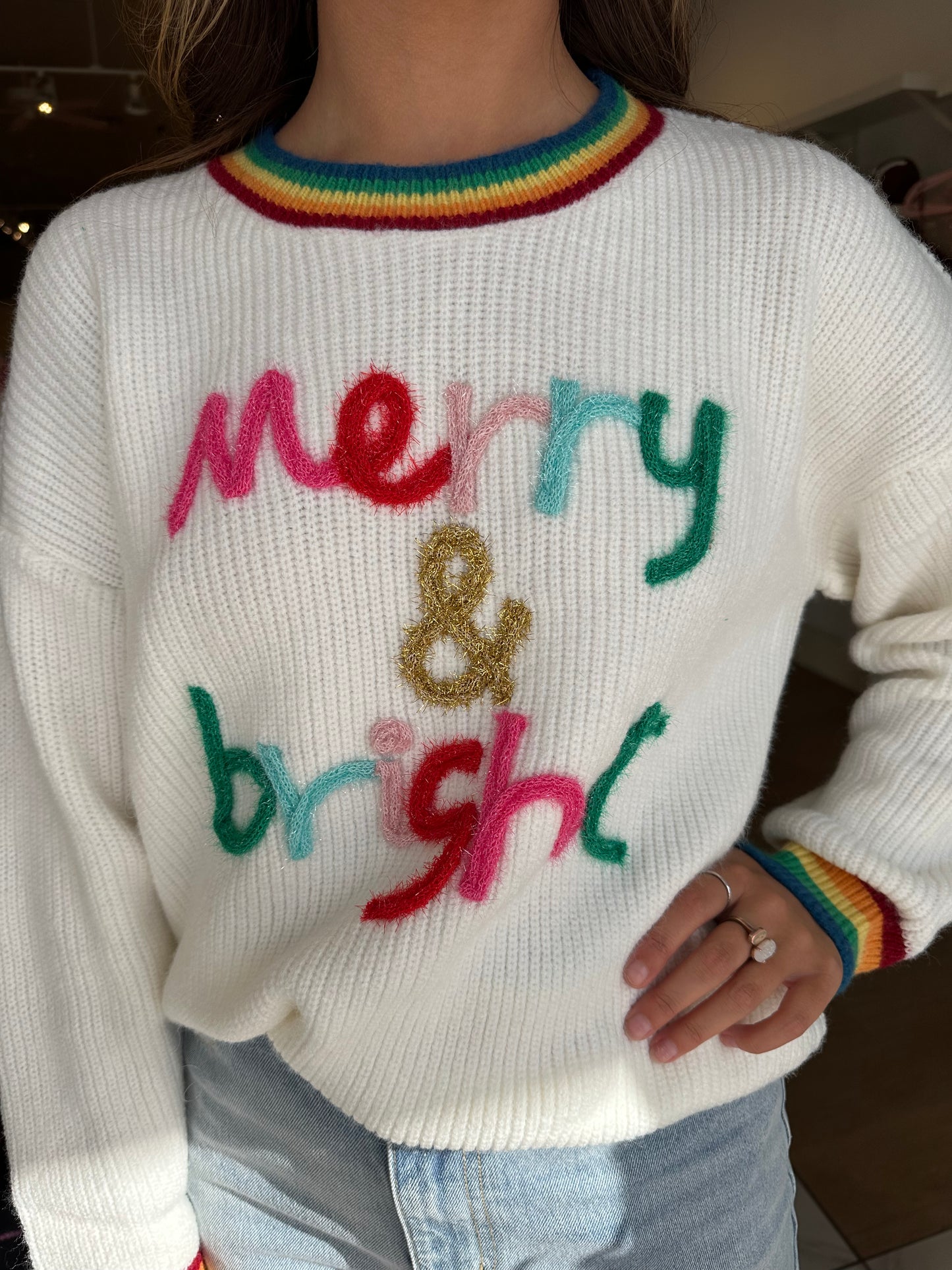 Sparkle Merry & Bright sweater