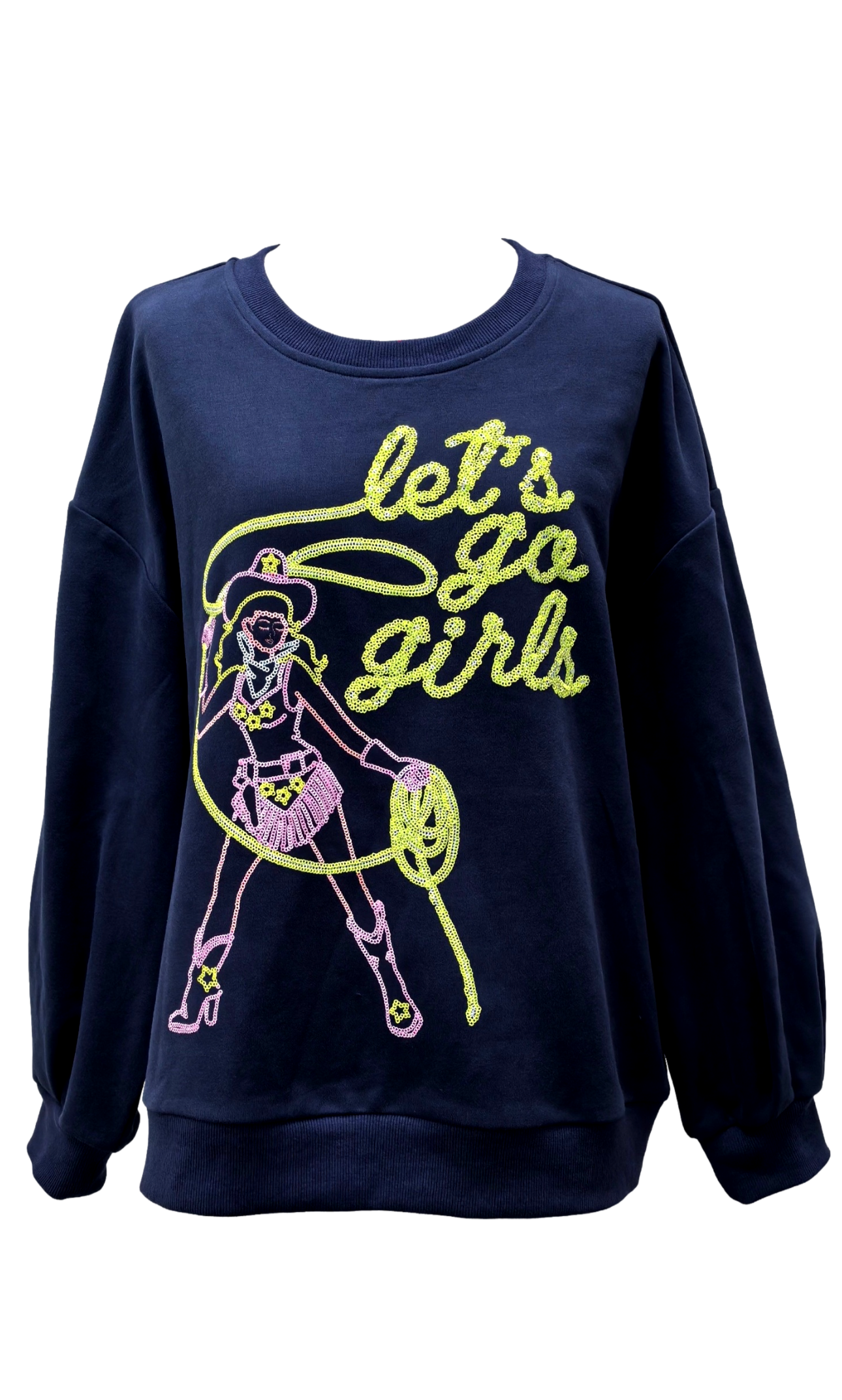 Queen of Sparkles Let’s Go Girls Sweatshirt