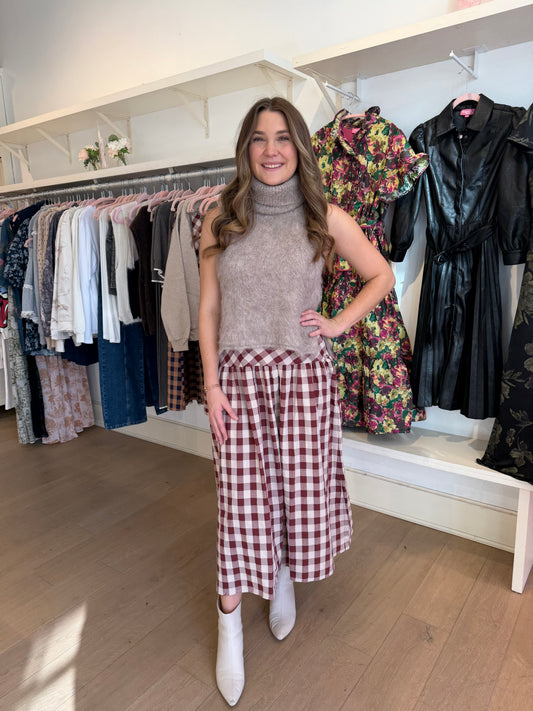 Marylebone Skirt in Red