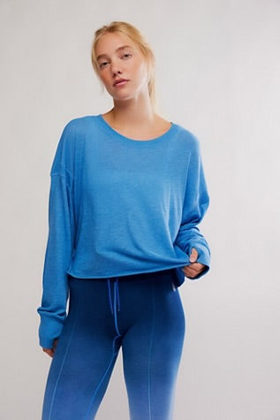 Free People MY TIME LAYER / LIGHT COBALT