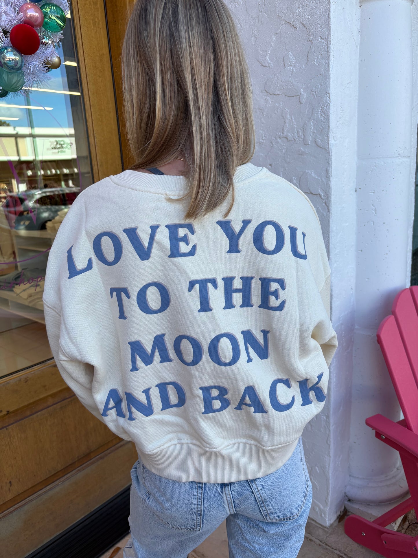 Moon and back sweatshirt