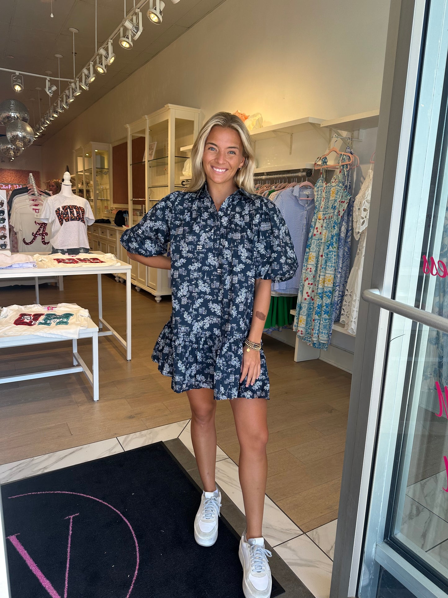 The Morgan Dress - Autumn in Paris print