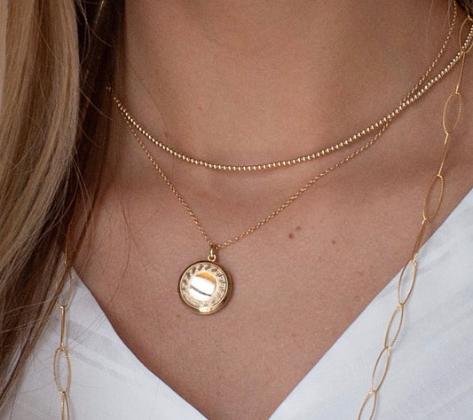 Enewton 16” Necklace Gold - Cherish Small Gold Locket