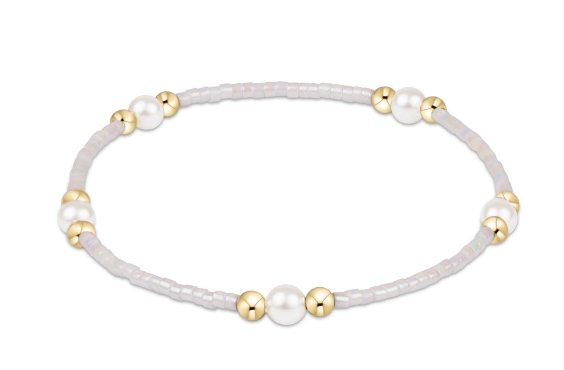 Enewton Hope Purpose Pearl Bracelet - Silky White