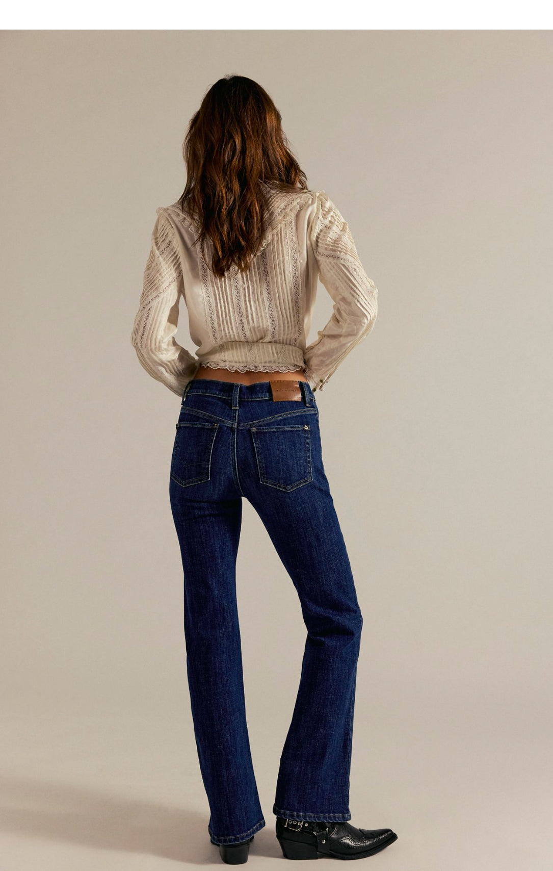 Free People DOUBLE KNOT HIGH RISE STRAIGHT