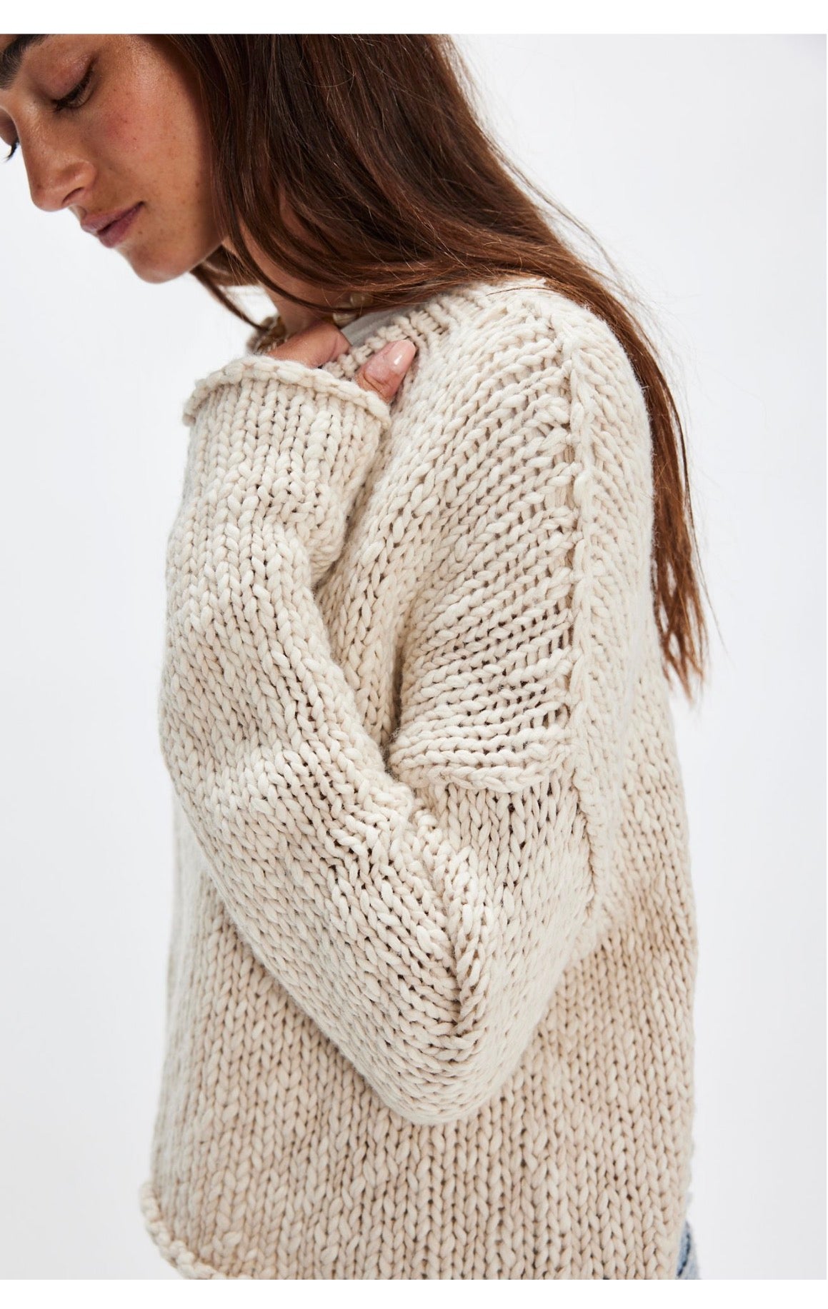 Free People Opal Sweater in Tea